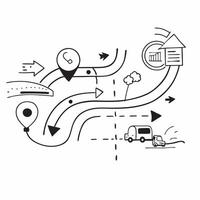 Glossy logistics innovation pathways concept as Abstract digital art showcasing glossy logistics innovation pathways symbolizing the direction and innovation in logistics technolog v1 vector
