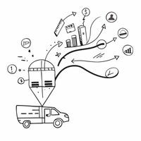 Glossy logistics data streams concept as Digital art featuring glossy logistics data streams symbolizing the flow and innovation in logistics technology in Photo Stock Concept v1 vector