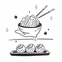Glossy Japanese food sophistication concept as Abstract digital art featuring sophisticated Japanese cuisine symbolizing elegance and fine dining in Photo Stock Concept Clean Version 2 vector