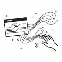 Glossy innovation waves concept as Digital art showcasing glossy innovation waves symbolizing the dynamic and innovative nature of research technology in Photo Stock Concept Clean Version 2 vector