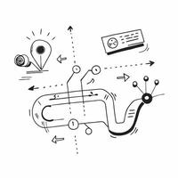 Glossy integration points concept as Digital art showcasing glossy research and integration points representing the precision and innovation in research technology in Photo Stock Clean Version 2 vector