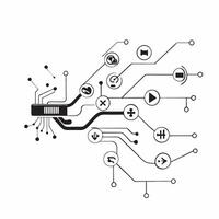 Glossy fractal networks concept as Digital art showcasing glossy research and fractal networks representing the complexity and innovation in research technology in Photo Stock Con Clean Version 2 vector