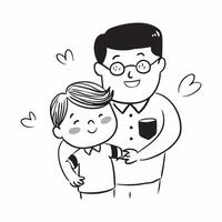 Glossy dad and kid love concept as Digital art showcasing glossy dad and kid love representing the bond and connection in their relationship in Photo Stock Concept v1 vector