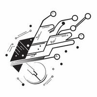 Glossy cyber data points concept as Abstract digital art featuring glossy cyber data points representing the precision and innovation in cyber security technology in Photo Stock C v1 vector