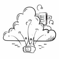 Glossy cloud computing landscape concept as Digital art showcasing a glossy cloud computing landscape symbolizing the expansive and innovative nature of cloud technology in Photo v1 vector