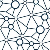 Futuristic techno geometric seamless pattern featuring interconnected triangles and hexagons creating a dynamic digital space concept as A digital design featuring interconnected t v1 vector