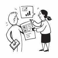 Financial planner reviewing cost saving opportunities with a client concept as A financial planner reviewing cost saving opportunities with a client emphasizing expert advice strat Clean Version 2 vector