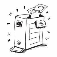 Filing cabinet isolated on white background concept as A filing cabinet isolated on a white background symbolizing office organization document storage and business efficiency perf Clean Version 2 vector