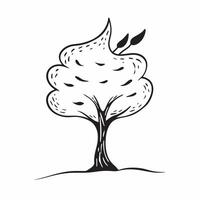 Elm tree isolated on white background concept as A stately elm tree isolated on a white background featuring its broad canopy and serrated leaves perfect for urban park or educatio Clean Version 2 vector