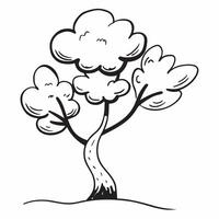 Dogwood tree isolated on white background concept as A delicate dogwood tree isolated on a white background featuring its white flowers and broad leaves perfect for spring garden o Clean Version 2 vector