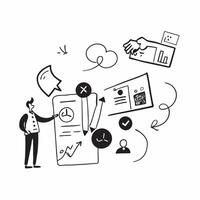 Digital transformation for CSR reporting concept as Digital transformation initiatives focused on enhancing CSR reporting providing transparency and accountability in corporate sus v1 vector