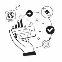 Digital platforms for green product lifecycle management concept as Digital platforms managing the lifecycle of green products promoting sustainability and eco friendly practices t v1 vector