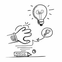 Creative professional with light bulb concept as A creative professional with a light bulb symbolizing the birth of a new idea for work in a creative industry in Photo Stock Conce v1 vector
