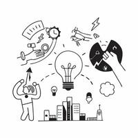 Corporate social responsibility for renewable energy projects concept as Corporate involvement in renewable energy projects highlighting efforts to promote sustainability and reduc v1 vector