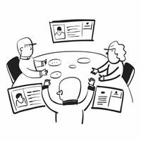 Conference table isolated on white background concept as A modern conference table isolated on a white background symbolizing business meetings teamwork and corporate discussions p v1 vector