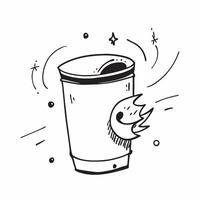 Coffee cup isolated on white background concept as A stylish coffee cup isolated on a white background symbolizing productivity office culture and business breaks perfect for workp Clean Version 2 vector