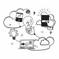 Cloud computing for sustainable logistics concept as Cloud computing solutions for logistics focused on sustainability optimizing transportation and reducing carbon emissions throu v1 vector