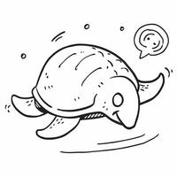 Close up of a turtle swimming in the ocean concept as A serene close up of a turtle swimming gracefully in the ocean highlighting its textured shell and peaceful demeanor Perfect v1 vector