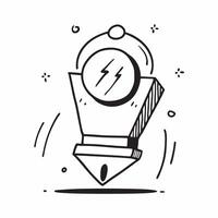 Clock isolated on white background concept as A modern clock isolated on a white background symbolizing time management productivity and business efficiency perfect for office corp Clean Version 3 vector
