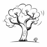 Cherry blossom tree isolated on white background concept as A stunning cherry blossom tree isolated on a white background featuring its beautiful pink flowers and slender trunk per Clean Version 2 vector