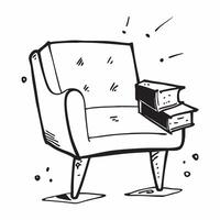Chair isolated on white background concept as A stylish chair isolated on a white background symbolizing home comfort style and seating Perfect for interior design home or lifesty v1 vector