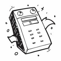 Calculator isolated on white background concept as A modern calculator isolated on a white background symbolizing finance accounting and business calculations perfect for financial Clean Version 3 vector
