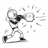 Boxer in a dramatic slow motion punch concept as A boxer throwing a punch in slow motion capturing the dramatic impact technique and strength in Photo Stock Concept v1 vector