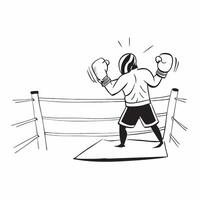 Boxer entering the ring concept as A boxer making a dramatic entrance into the ring capturing the anticipation and atmosphere of the upcoming fight in Photo Stock Concept v1 vector
