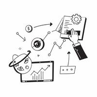 Autonomous financial analysis concept as Autonomous financial analysis systems using AI representing the future of data driven financial insights and decisions in Photo Stock Conc v1 vector