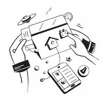 AI powered personal assistant concept as A futuristic home featuring an AI powered personal assistant managing various tasks and enhancing daily living through advanced technology v1 vector