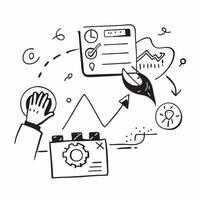 AI driven sustainability analytics concept as Artificial intelligence providing sustainability analytics offering data driven insights for businesses to optimize eco friendly pract v1 vector