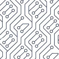 Abstract seamless pattern featuring techno lines and futuristic circuit board elements designed to evoke a digital tech inspired interface concept as A high tech design combining c v1 vector