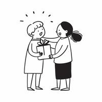 A surprise visit from a friend concept as A person receiving a surprise visit from a friend representing a good day filled with unexpected joy friendship and happiness in Photo St v1 vector