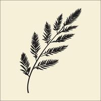 Pine Tree Leaf Silhouette, Pine Leaf vector