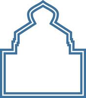 Outline of Traditional Indian Temple Architecture vector