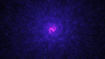 Abstract purple energy flow with motion effect and digital streaks creating video