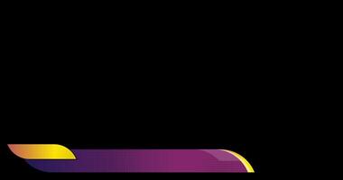 Lower third banner animation, Broadcast news lower third banner template design. headline title. Transparent background with alpha channel video