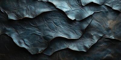 Abstract textured surface depicting intricate layers in deep shades, perfect for backgrounds or creative projects. photo