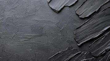 Abstract black textured background showcasing dynamic layers and depth for creative projects. photo