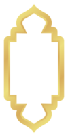 The Dome with Double Rounded Rectangle Gold Gradient Oriental Style Islamic Frame Arches with Modern Boho Mosque Dome for Window png