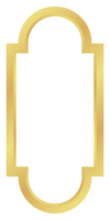The Circle with Rectangle Gold Gradient Oriental Style Islamic Frame Arches with Modern Boho Mosque Dome for Window png