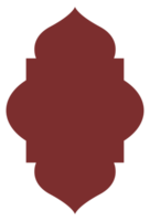 The Dome with Rectangle Circle Red Oriental Style Islamic Frame Arches with Modern Boho Mosque Dome for Window png