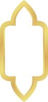 Triangle with Rounded Rectangle Gold Gradient Oriental Style Islamic Frame Arches with Modern Boho Mosque Dome for Window vector