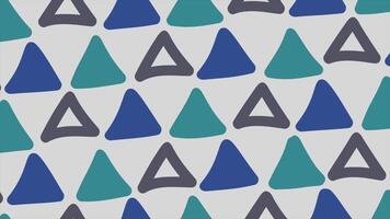 Triangles background with retro stop motion animation video