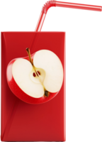 Red apple juice drink png