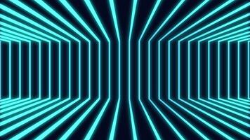 neon 3d background with lines that give the impression of an empty wide room, disco synth and retro arcade games look video