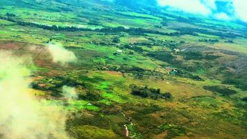 View of wamena city from the top of the airport video