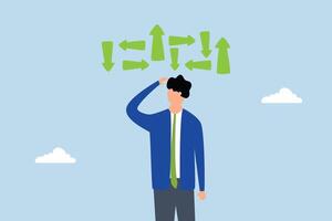 Decision making, consideration entrepreneur determining next destination vector
