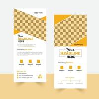 roll-up banner design sets in different style vector