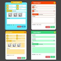 modern web input form modal collection vector
